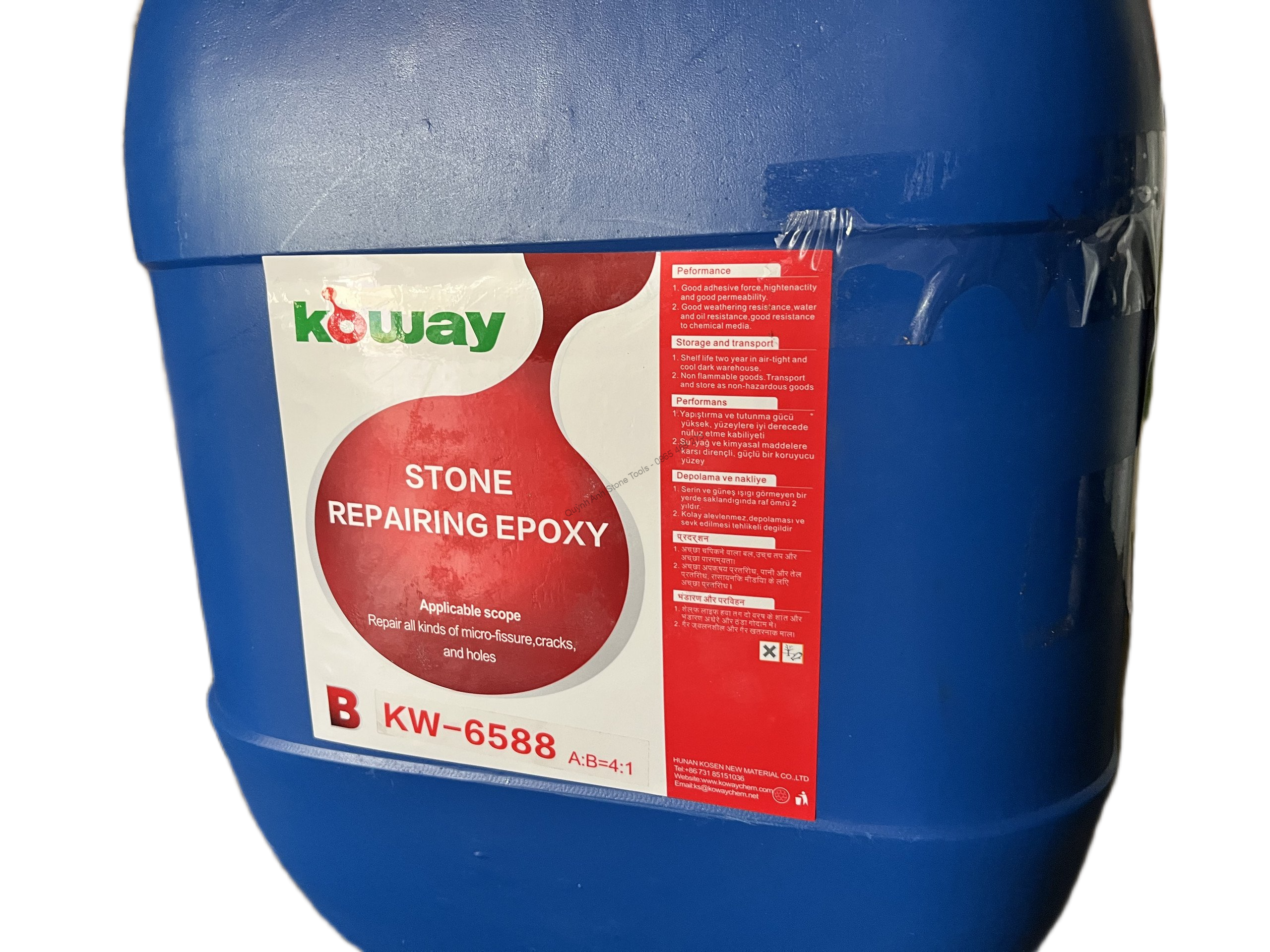 Keo epoxy dán lưới phủ vết nứt đá - Ảnh 5